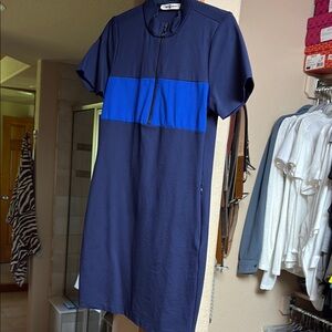 Tory Burch Navy and Blue Mini Dress